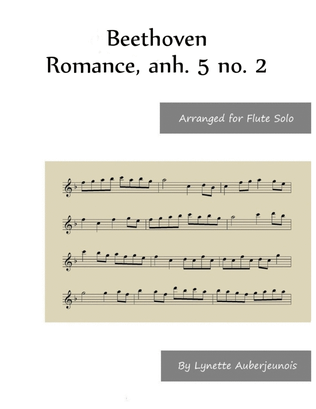 Book cover for Romance, anh. 5 no. 2 - Flute Solo
