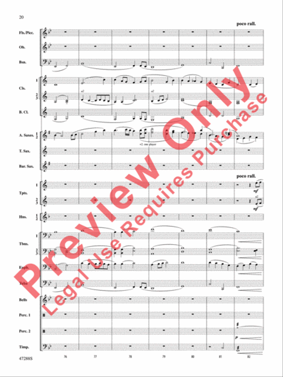 Riverside Overture Concert Band scores gallery preview page 21