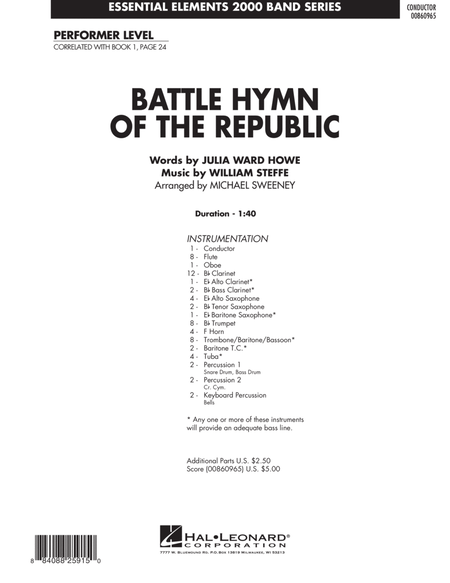 Battle Hymn of the Republic - Full Score