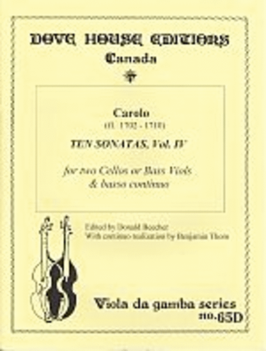 Ten Sonatas, Vol. IV Ten Sonatas, Vol. IV Cello scores gallery preview page 1