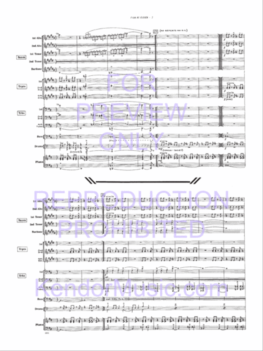 Film At Eleven Film At Eleven Jazz Ensemble scores gallery preview page 3