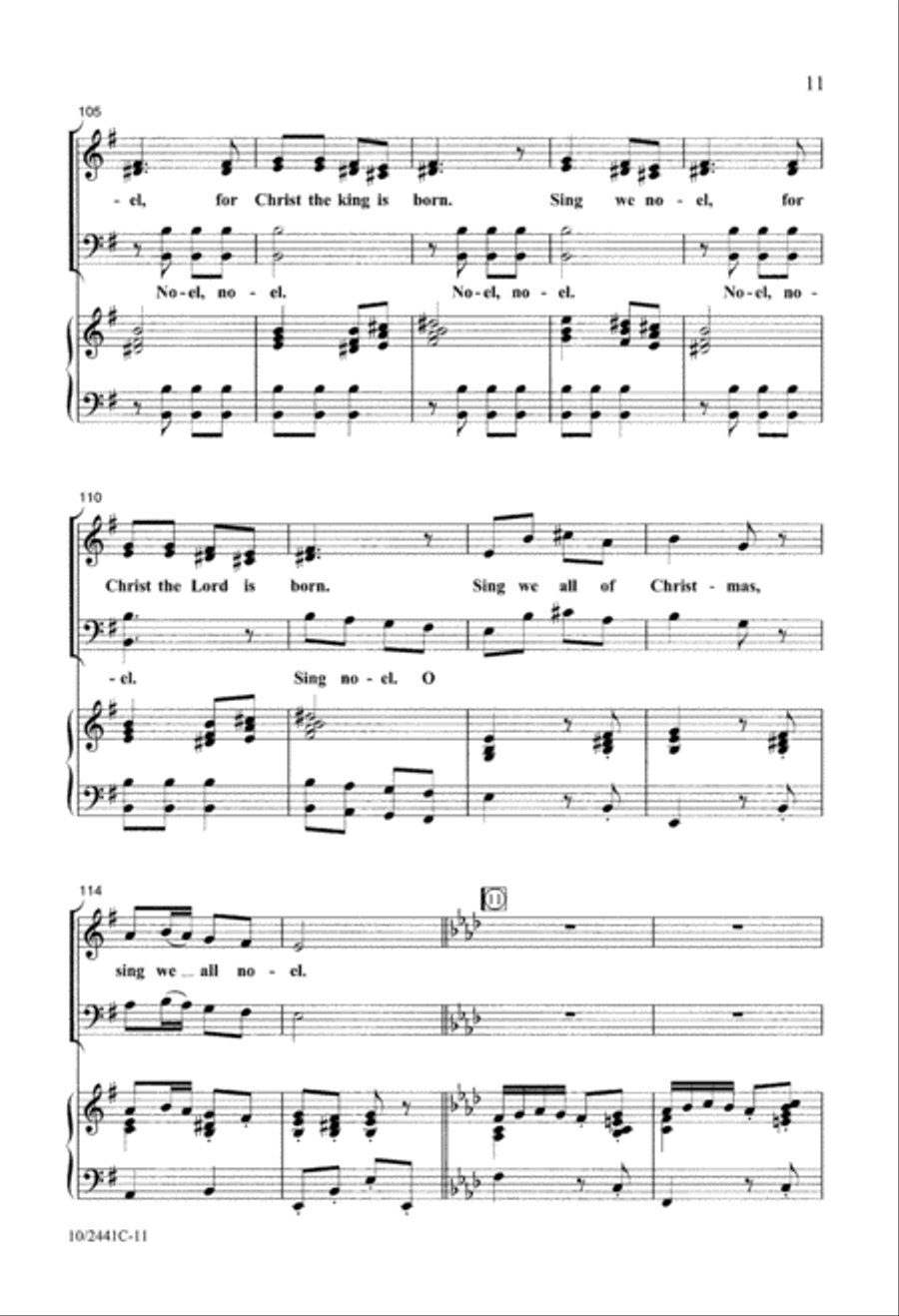 Sing We All of Christmas 4-Part scores gallery preview page 11
