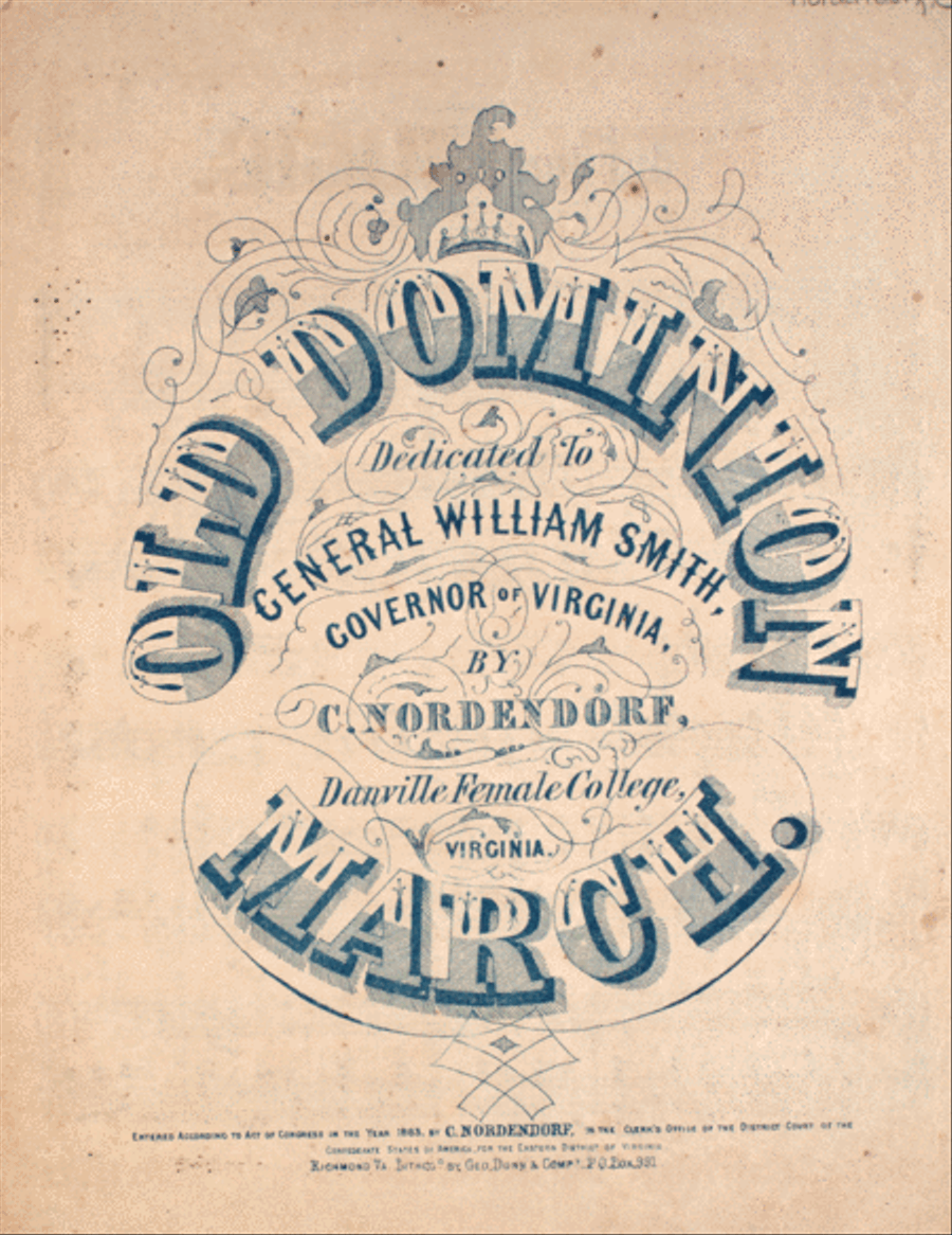 Old Dominion. March Piano Solo scores gallery preview page 1