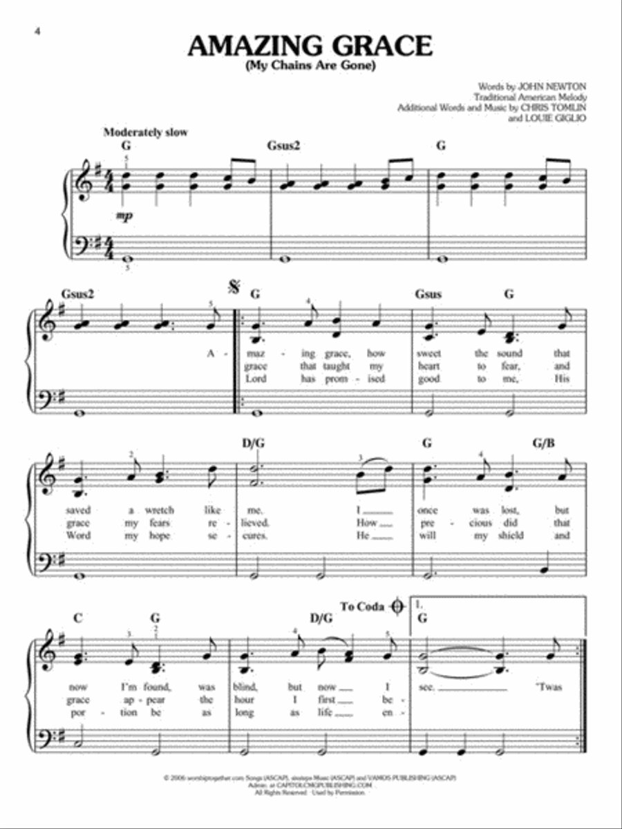 More of the Best Praise & Worship Songs Ever – 2nd Edition Easy Piano scores gallery preview page 5