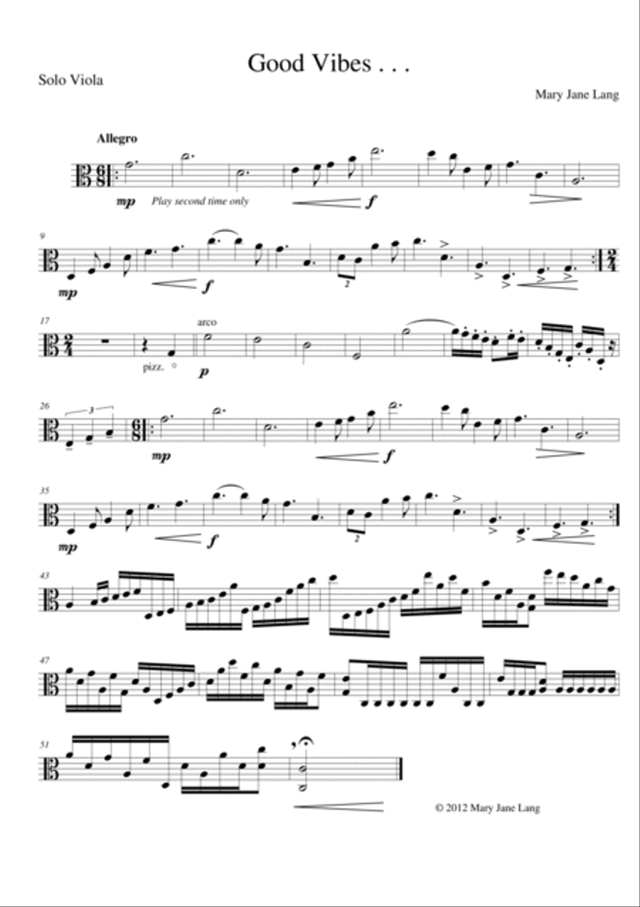 Good Vibes Viola Solo scores gallery preview page 3
