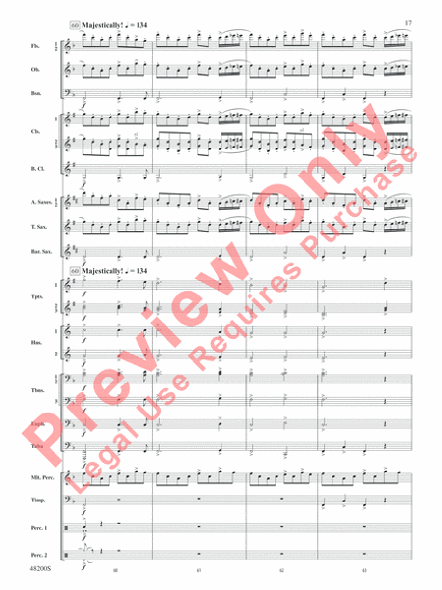 Angels of Joy! Concert Band scores gallery preview page 18