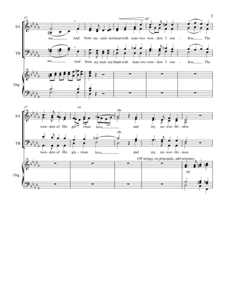Beneath the Cross of Jesus - SATB and Organ. image number null