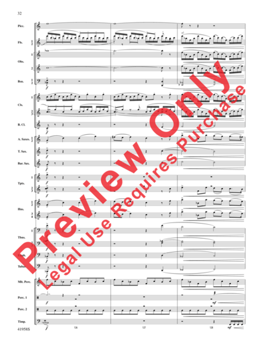 God's Country God's Country Concert Band scores gallery preview page 52