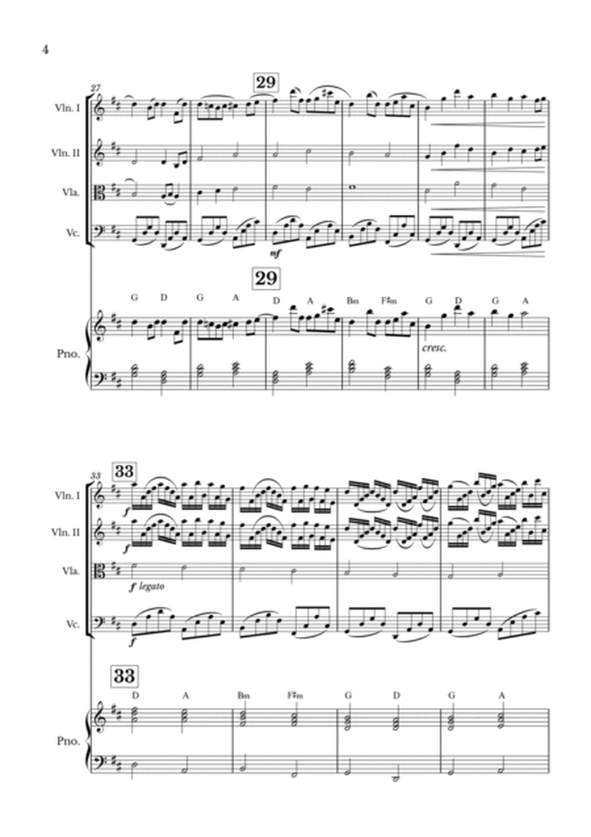 Canon in D for String Quartet and Piano image number null