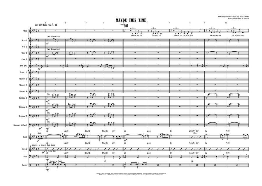 Maybe This Time Jazz Ensemble scores gallery preview page 3