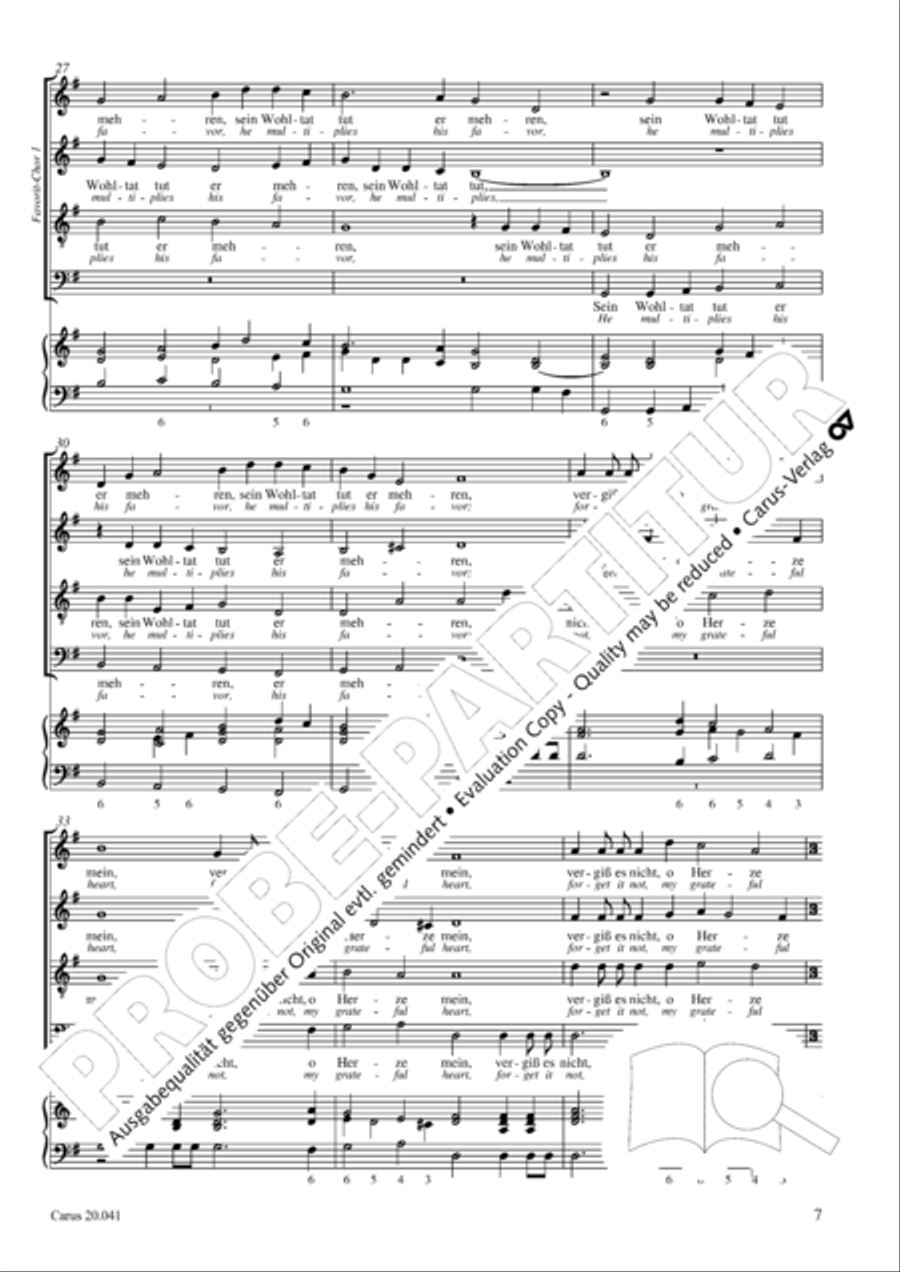 My soul, now bless thy Maker (Nun lob, mein Seel, den Herren) 4-Part scores gallery preview page 8