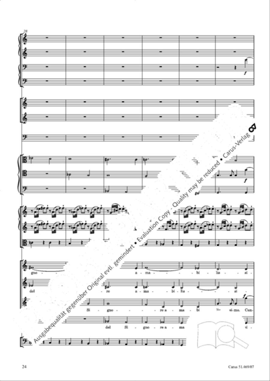 Davide penitente 4-Part scores gallery preview page 37