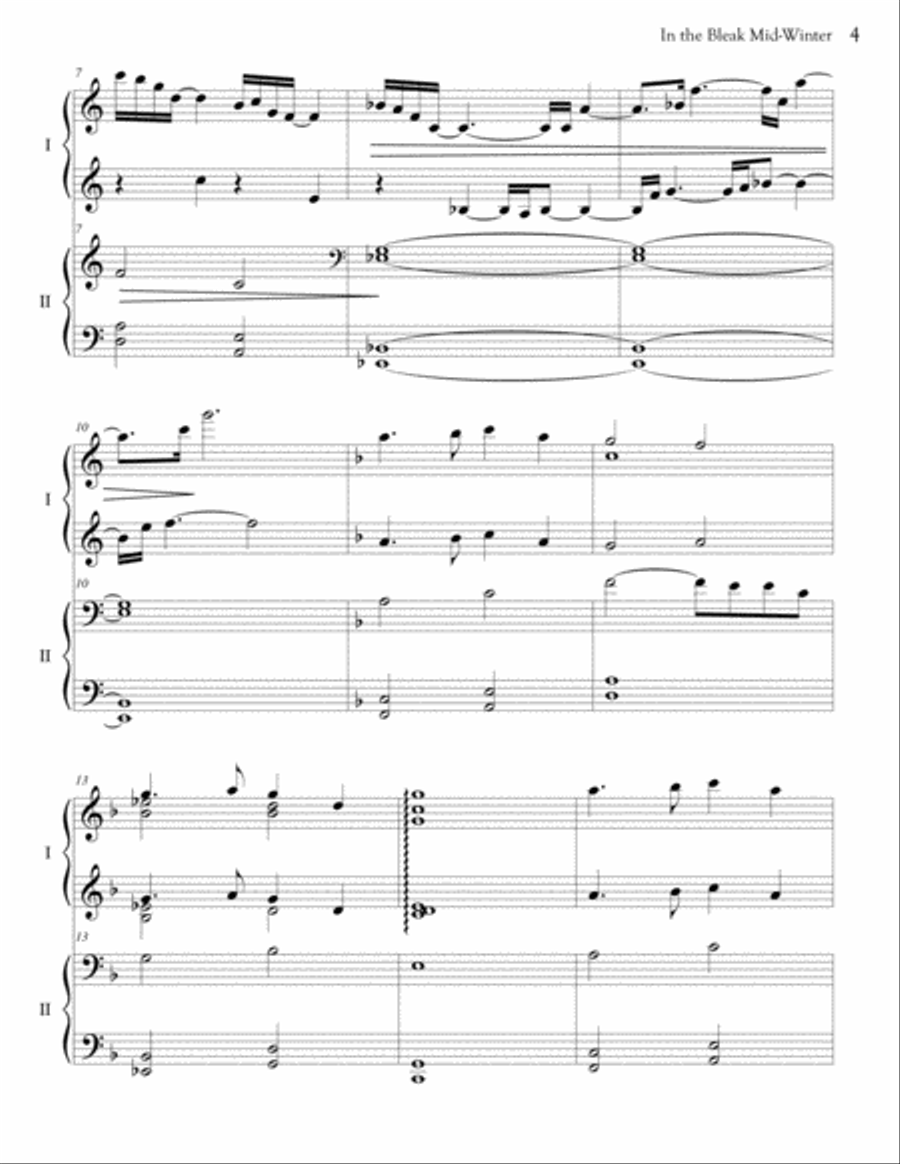 In the Bleak Mid-Winter Piano scores gallery preview page 4