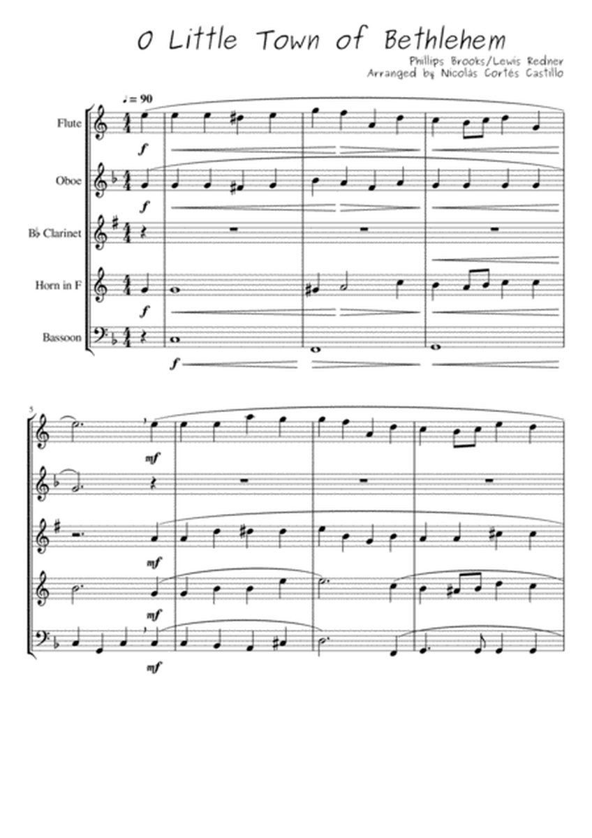 8 Christmas Carols for Woodwind Quintet image number null