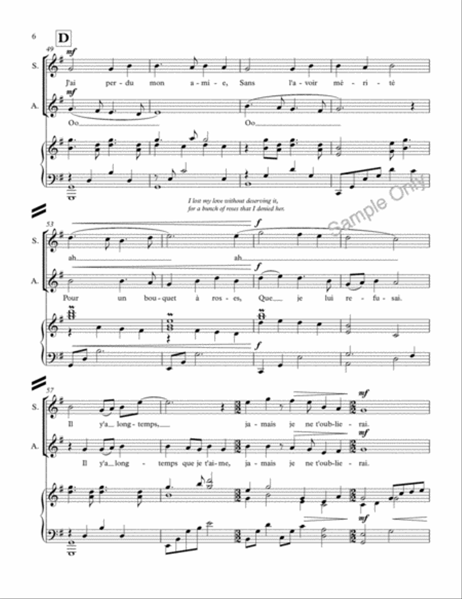 A La Claire Fontaine SA scores gallery preview page 6