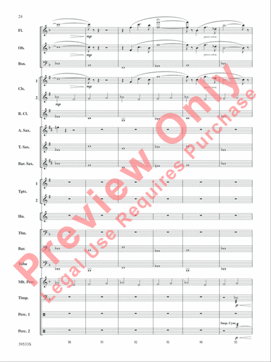 Dark Shadows (from the Original Motion Picture Soundtrack) Concert Band scores gallery preview page 25