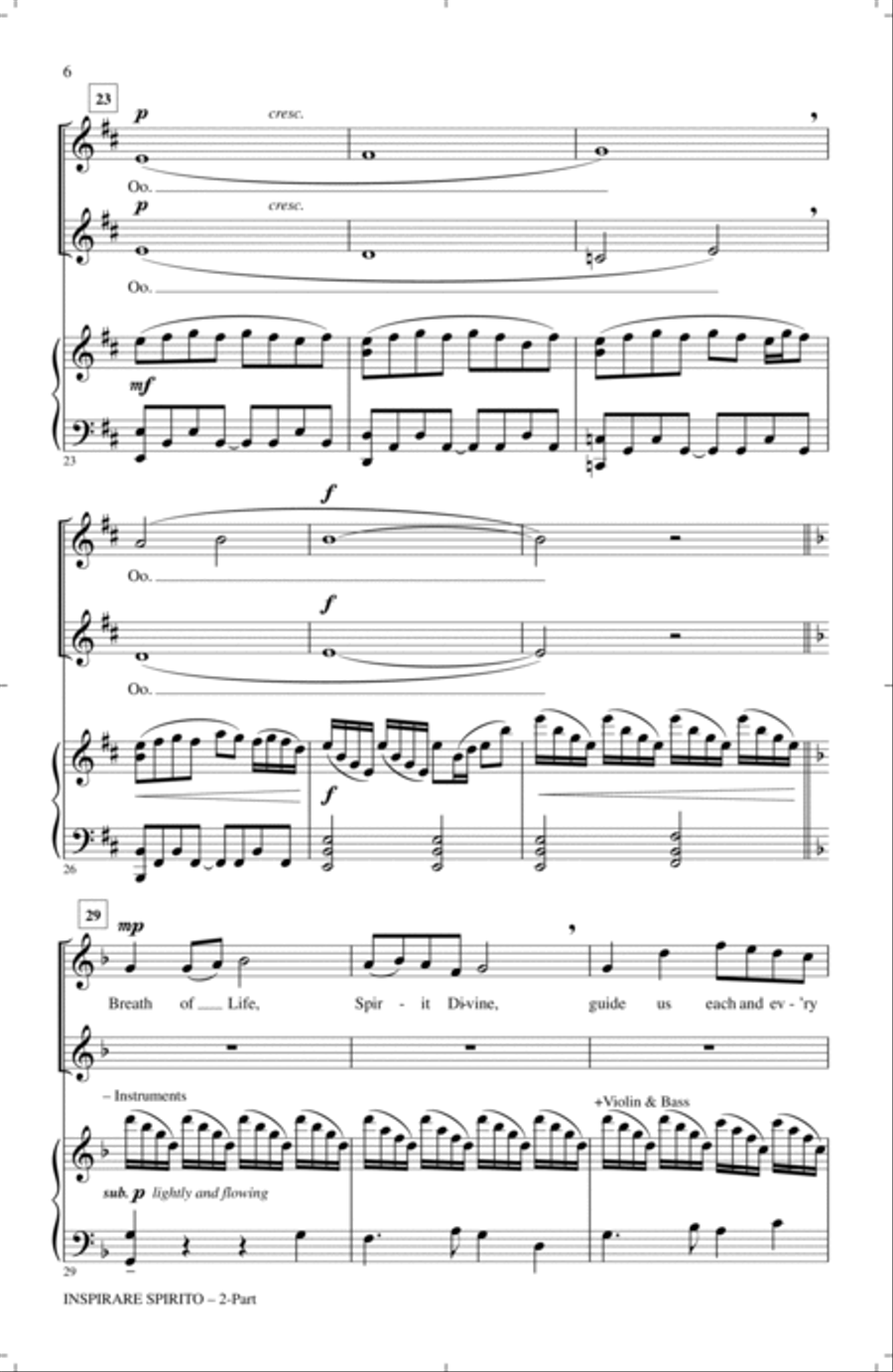 Inspirare Spirito Inspirare Spirito 2-Part scores gallery preview page 4