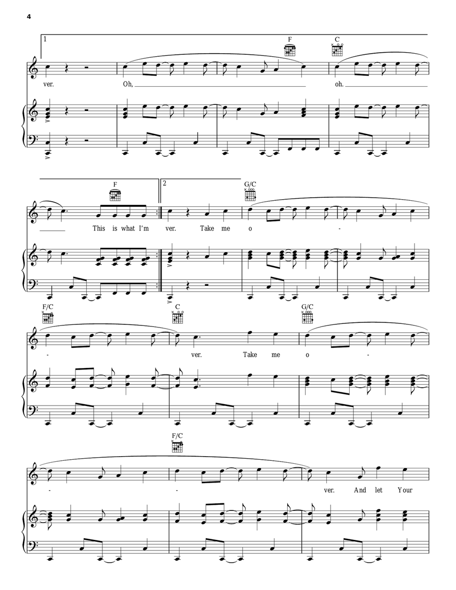 Love Take Me Over Guitar scores gallery preview page 4