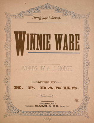Winnie Ware. Song and Chorus