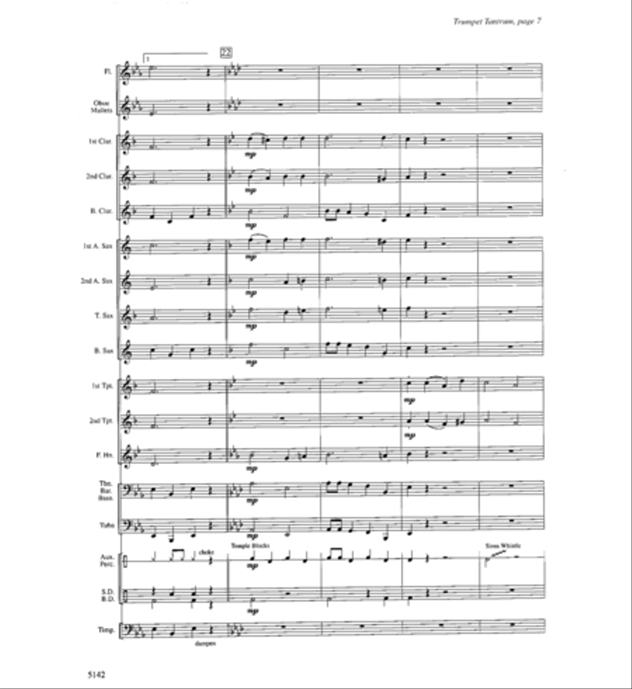 Trumpet Tantrum Trumpet Tantrum Concert Band scores gallery preview page 6
