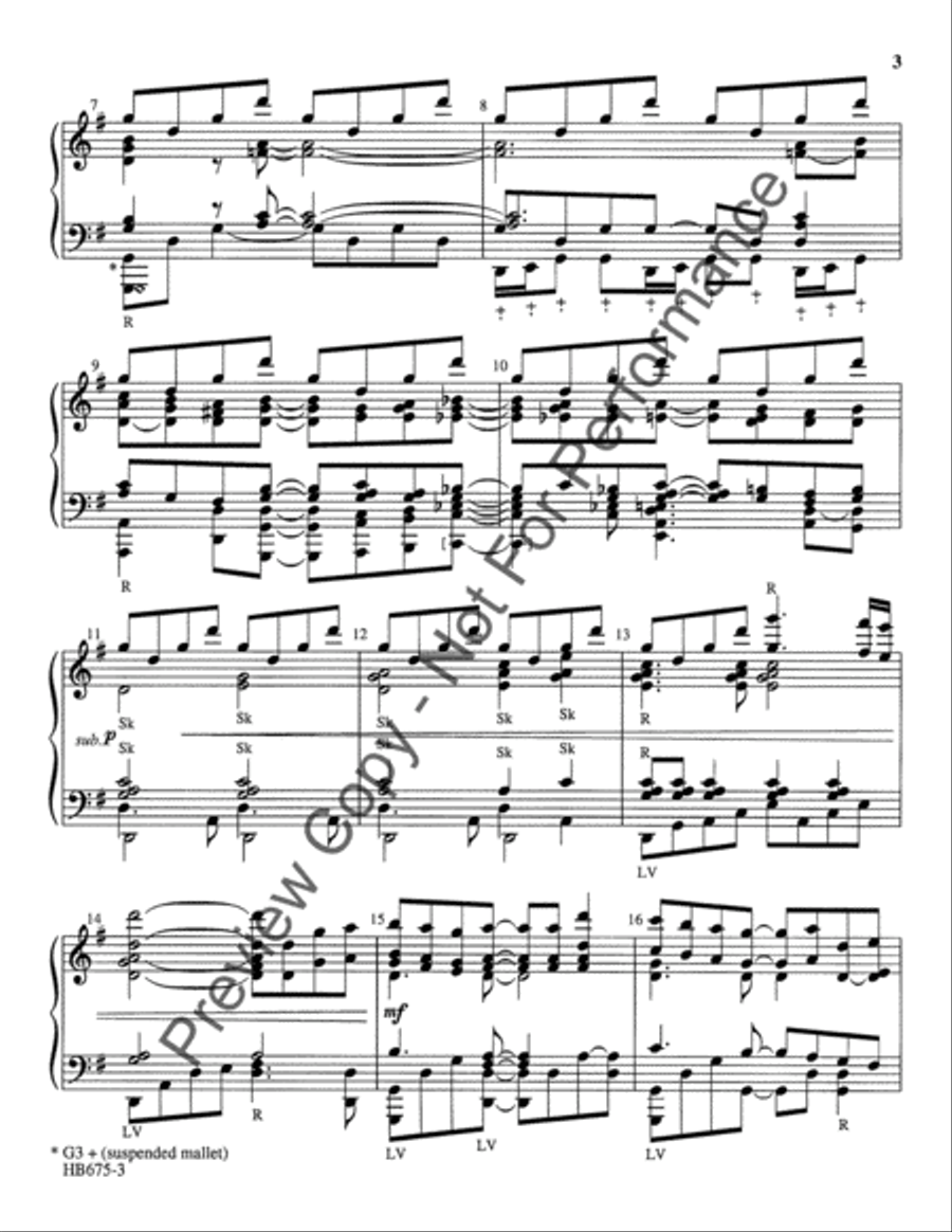 Ring His Glorious Praise - 5-7 octaves Handbell Choir scores gallery preview page 3
