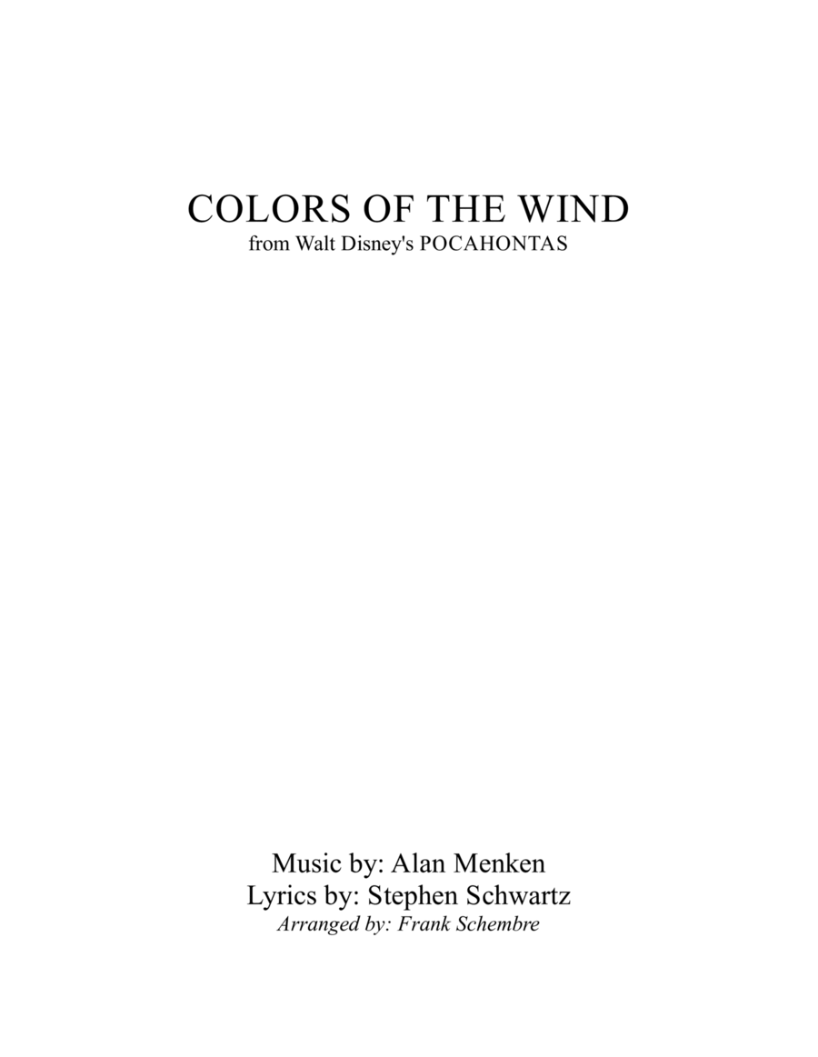 Book cover for Colors Of The Wind