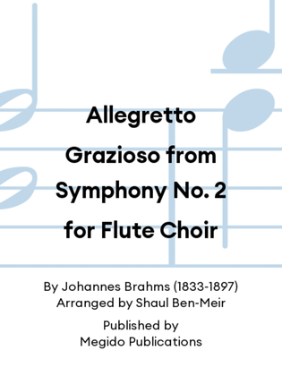 Allegretto Grazioso from Symphony No. 2 for Flute Choir