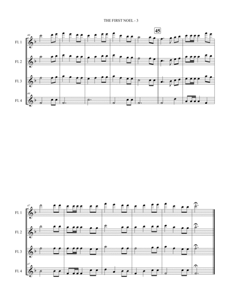 The First Noel - Flute Quartet image number null