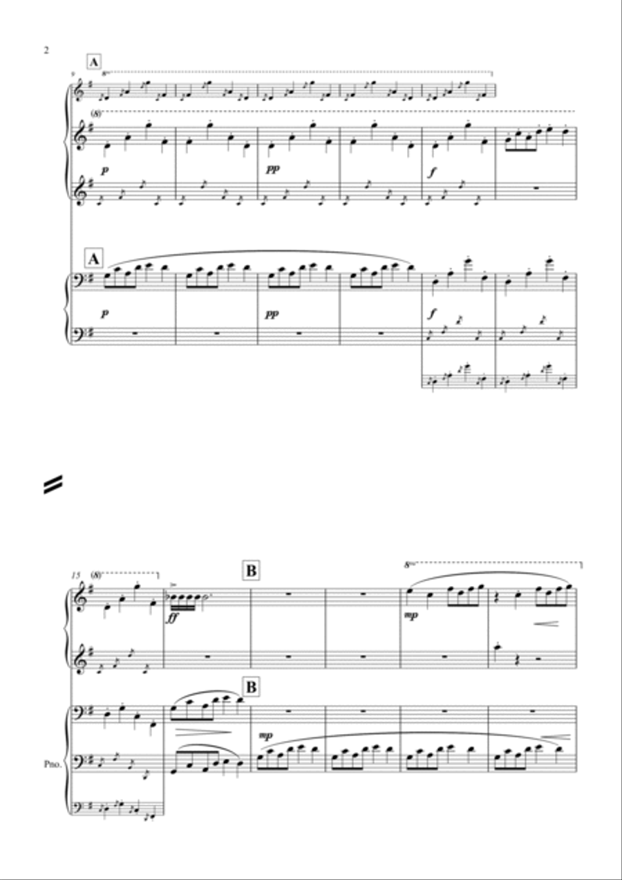 Raindrops Piano scores gallery preview page 3