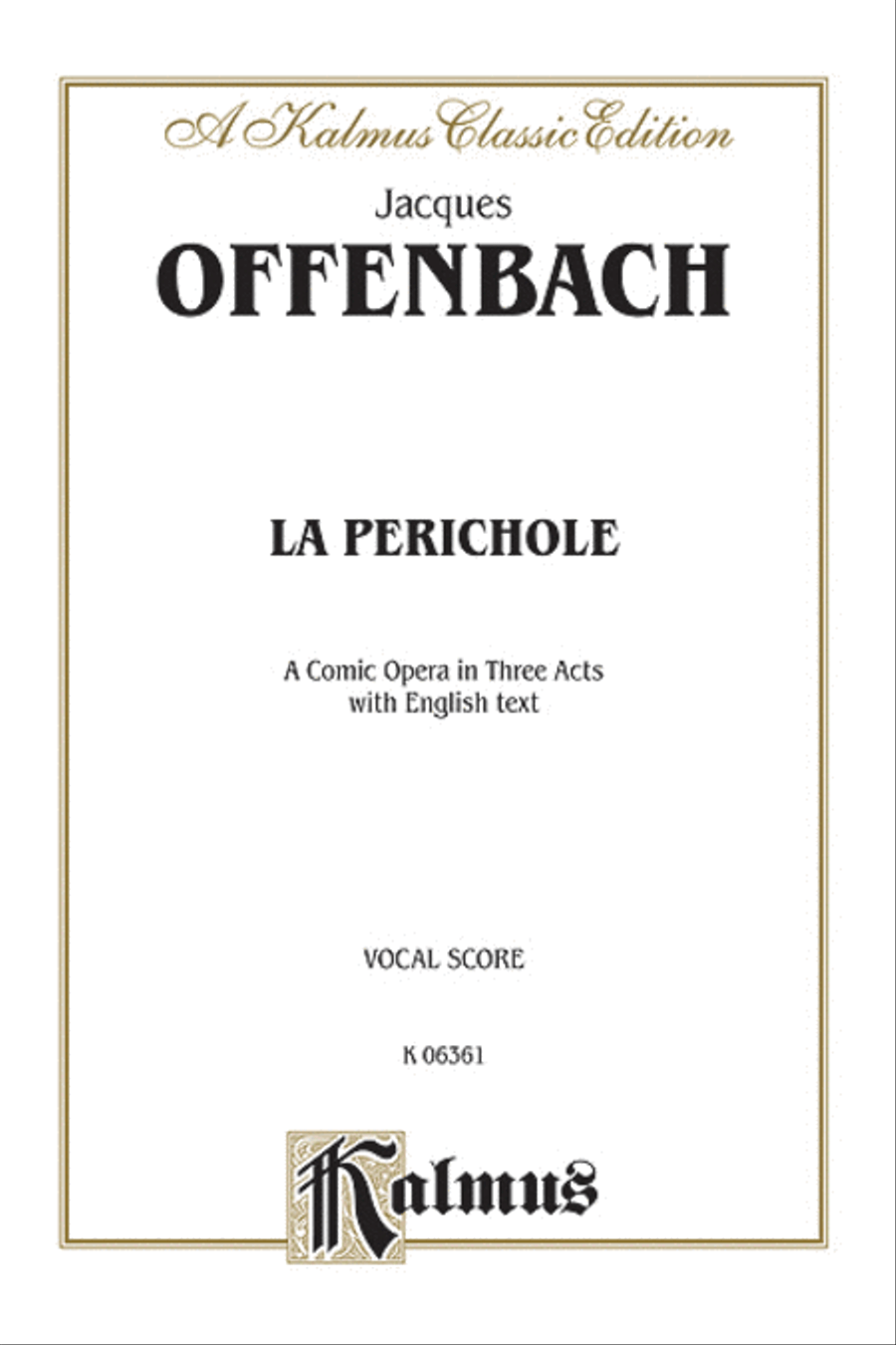 La Perichole Voice scores gallery preview page 1