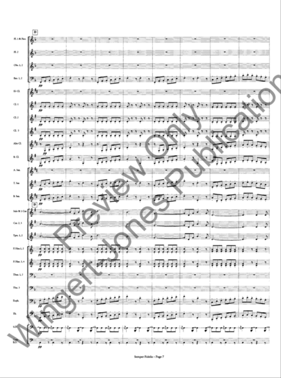 Semper Fidelis Concert Band scores gallery preview page 9