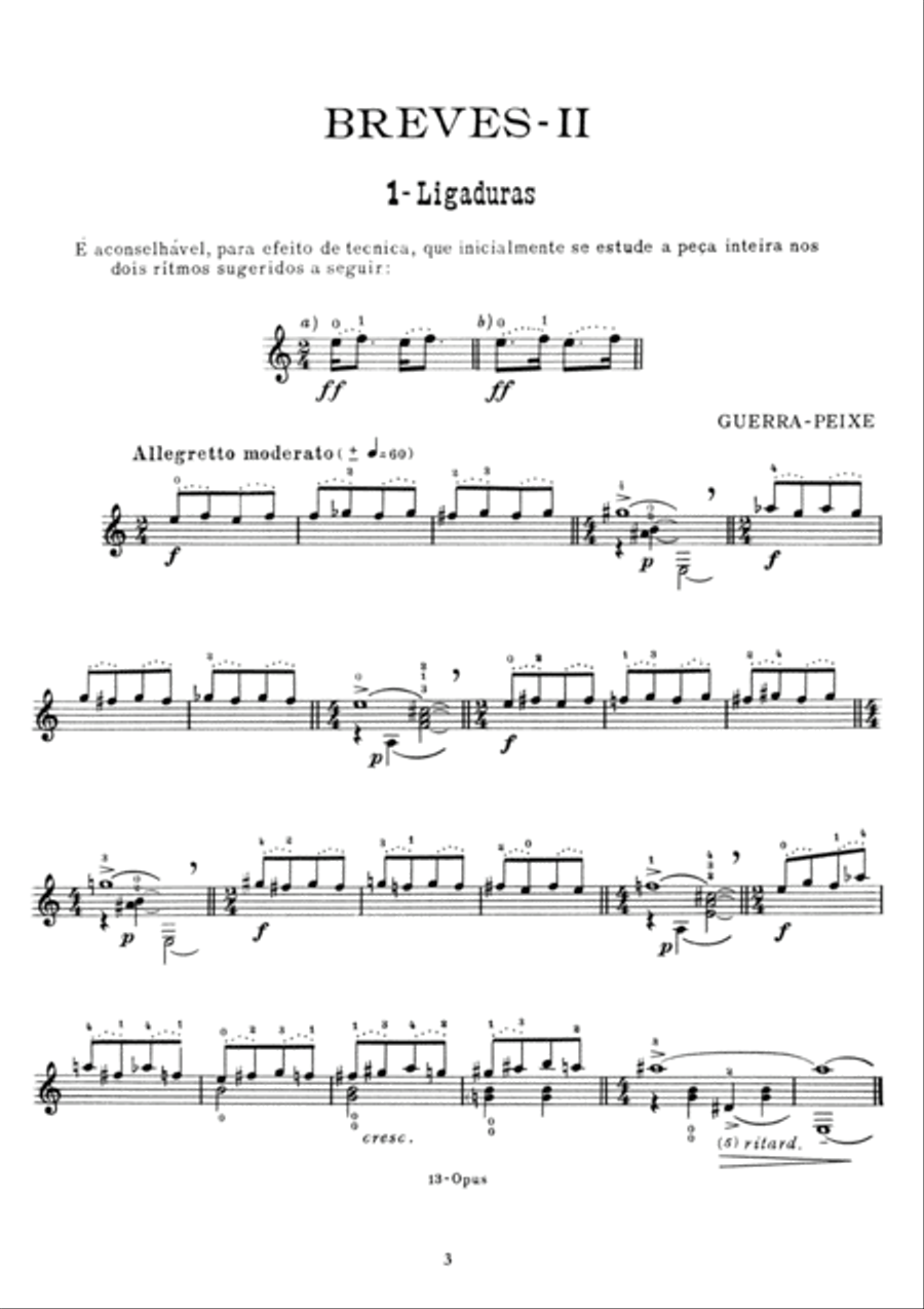 Breves Breves Classical Guitar scores gallery preview page 5