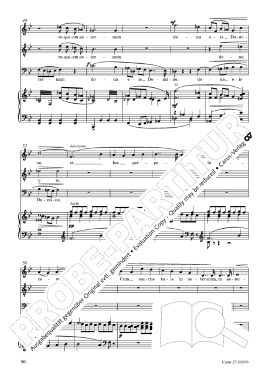 Messa da Requiem 4-Part scores gallery preview page 97