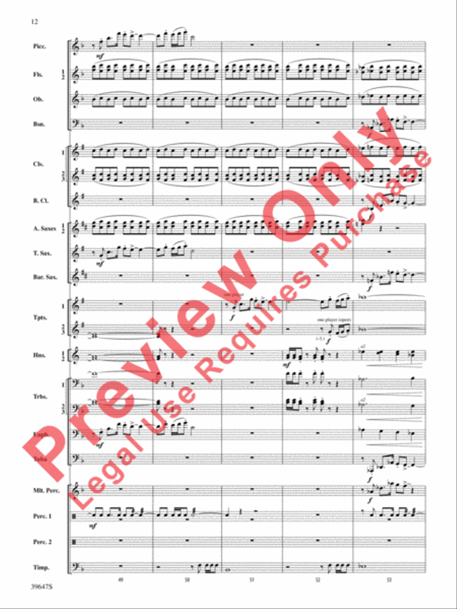 Oak Island Odyssey Oak Island Odyssey Concert Band scores gallery preview page 13