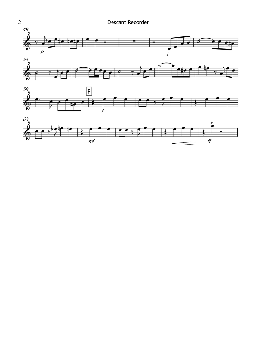 Tasty Tango for Recorder Quartet Recorder scores gallery preview page 6