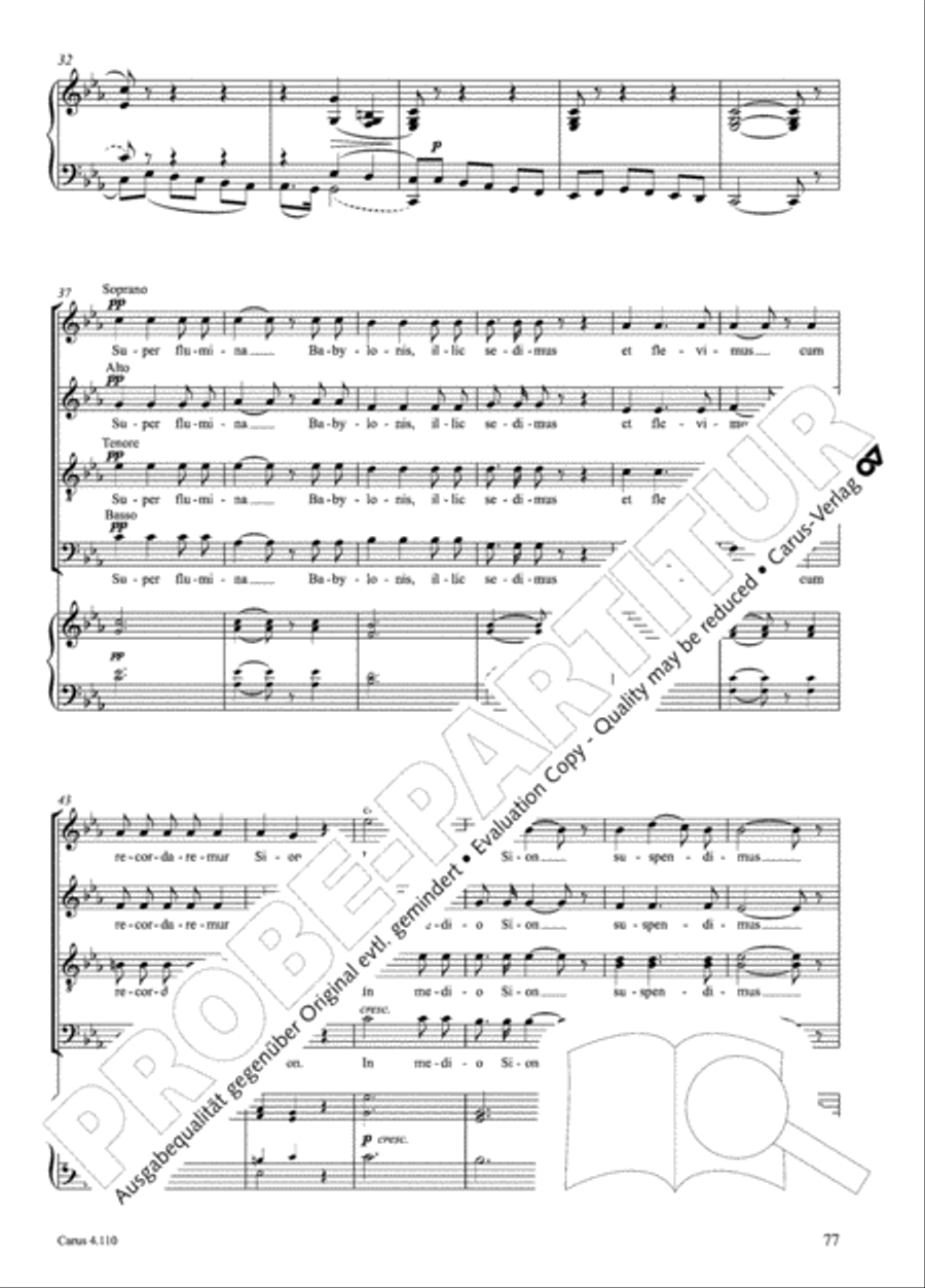 20 Latin Motets (Chants sacres latin/ 20 latein. Motetten) 4-Part scores gallery preview page 78