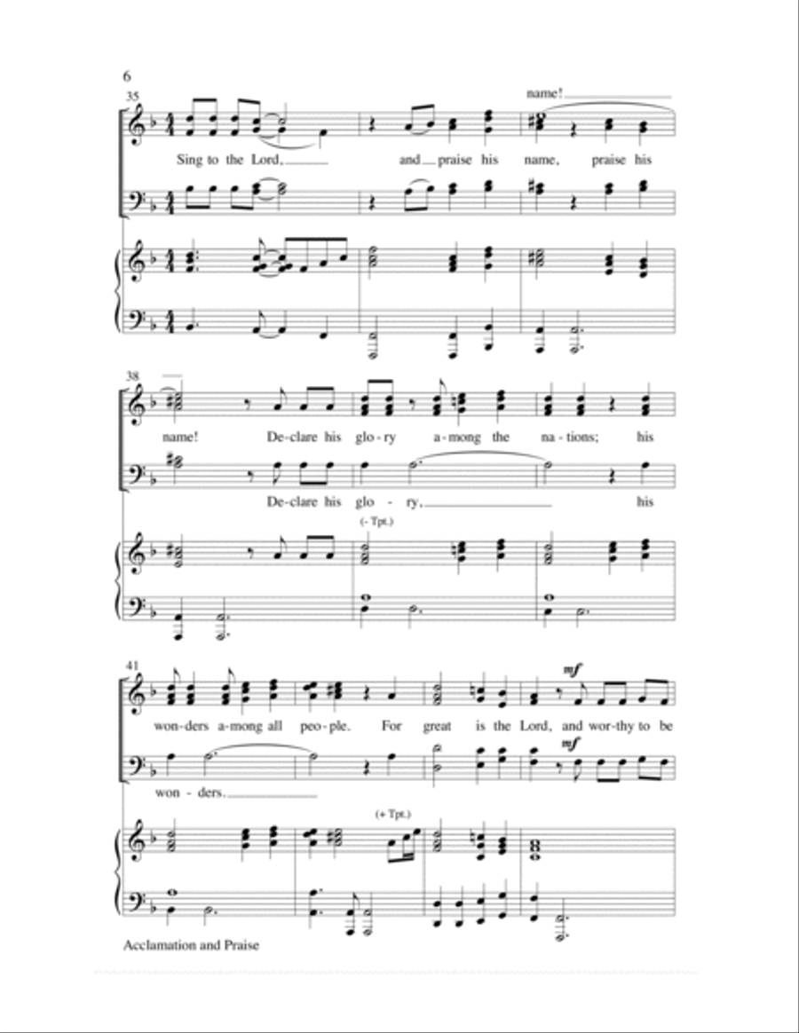 Acclamation and Praise Choir scores gallery preview page 6