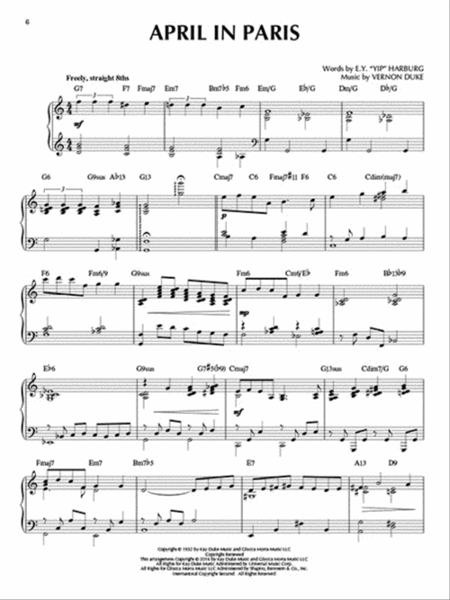 Jazz Standards Jazz Standards Piano Solo scores gallery preview page 4
