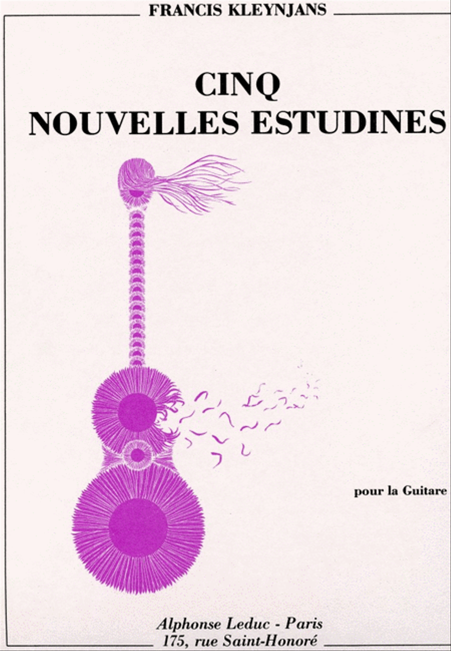 5 Nouvelles Estudines (guitar Solo) Acoustic Guitar scores gallery preview page 1