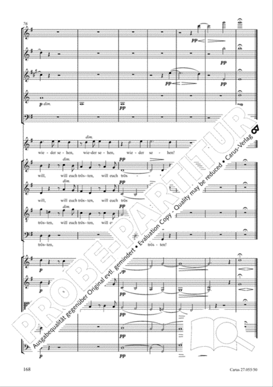 Ein Deutsches Requiem (German Requiem) 4-Part scores gallery preview page 175