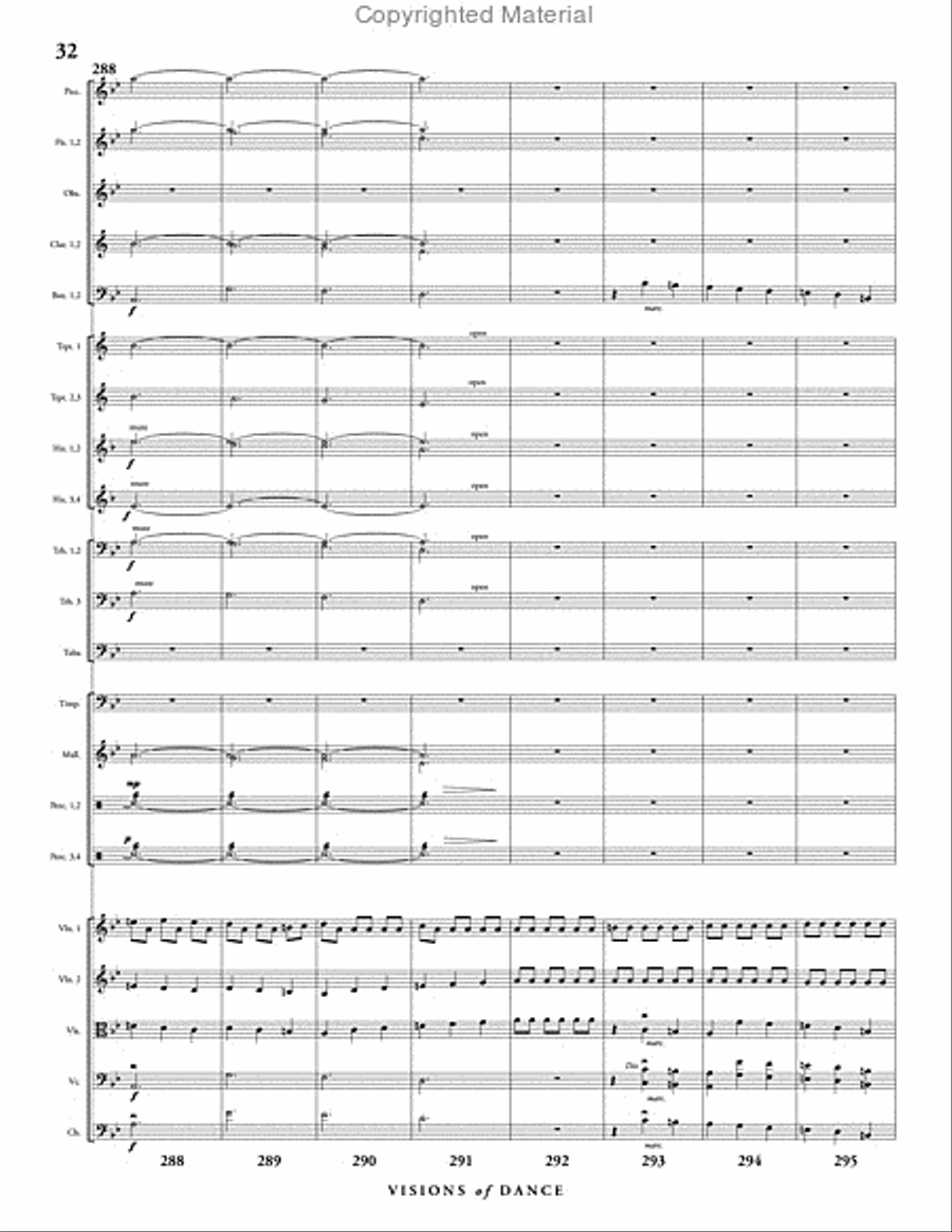 Visions of Dance Full Orchestra scores gallery preview page 33