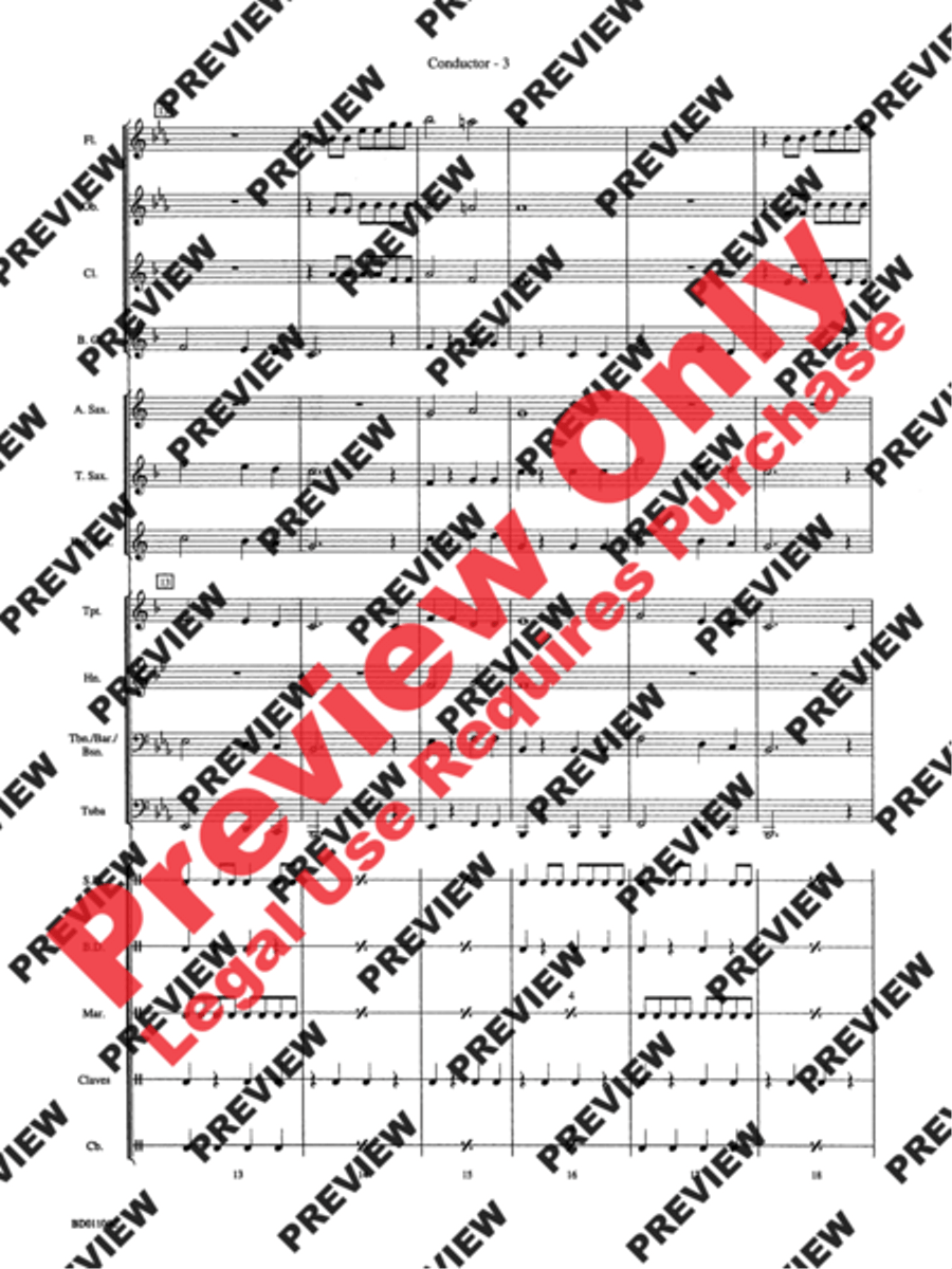Carnival in Rio Concert Band scores gallery preview page 5