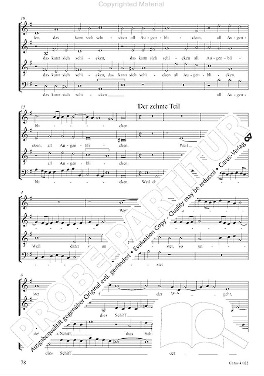 Deutsche Spruche von Leben und Tod 4-Part scores gallery preview page 11