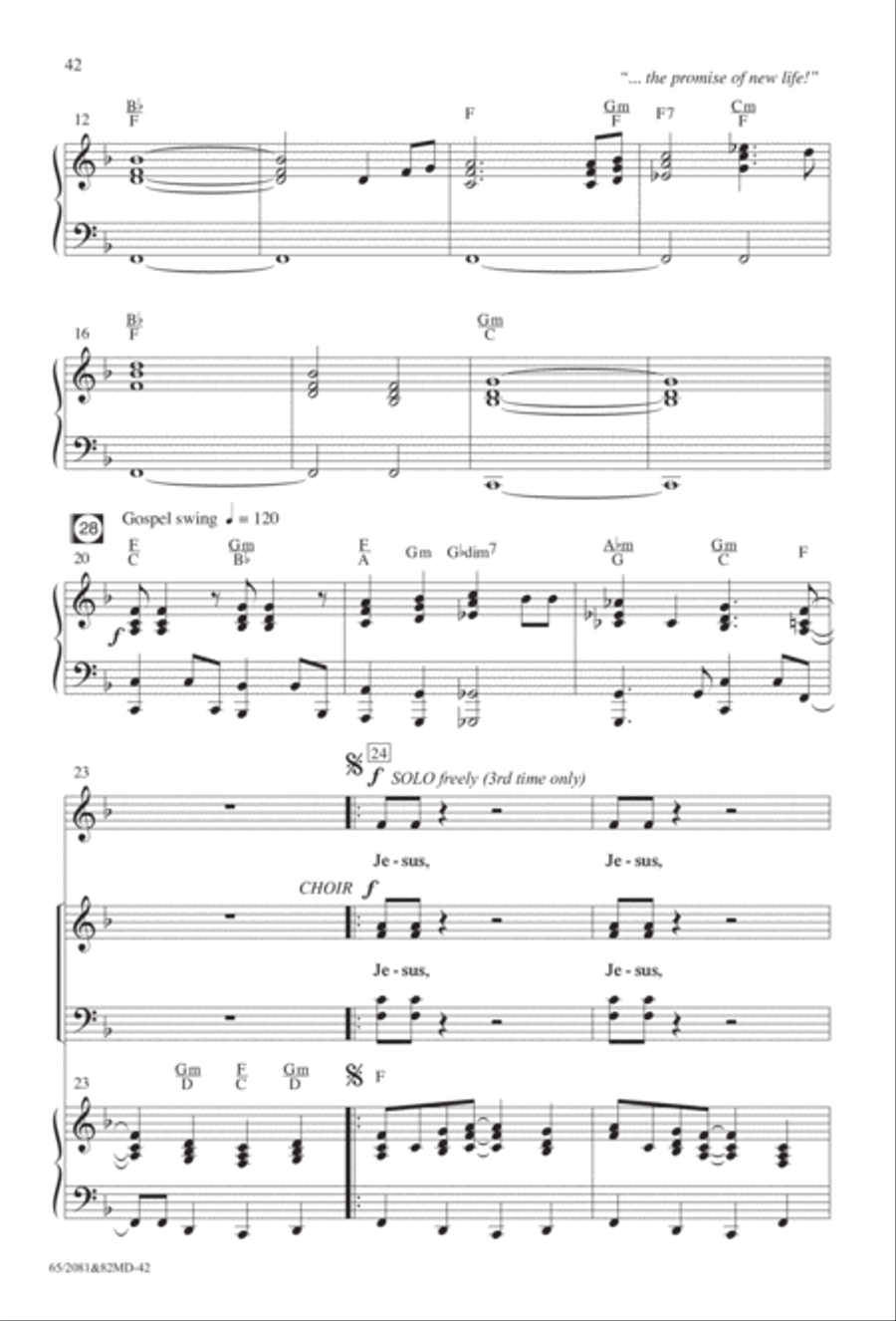 And It Came to Pass, Emmanuel 4-Part scores gallery preview page 11