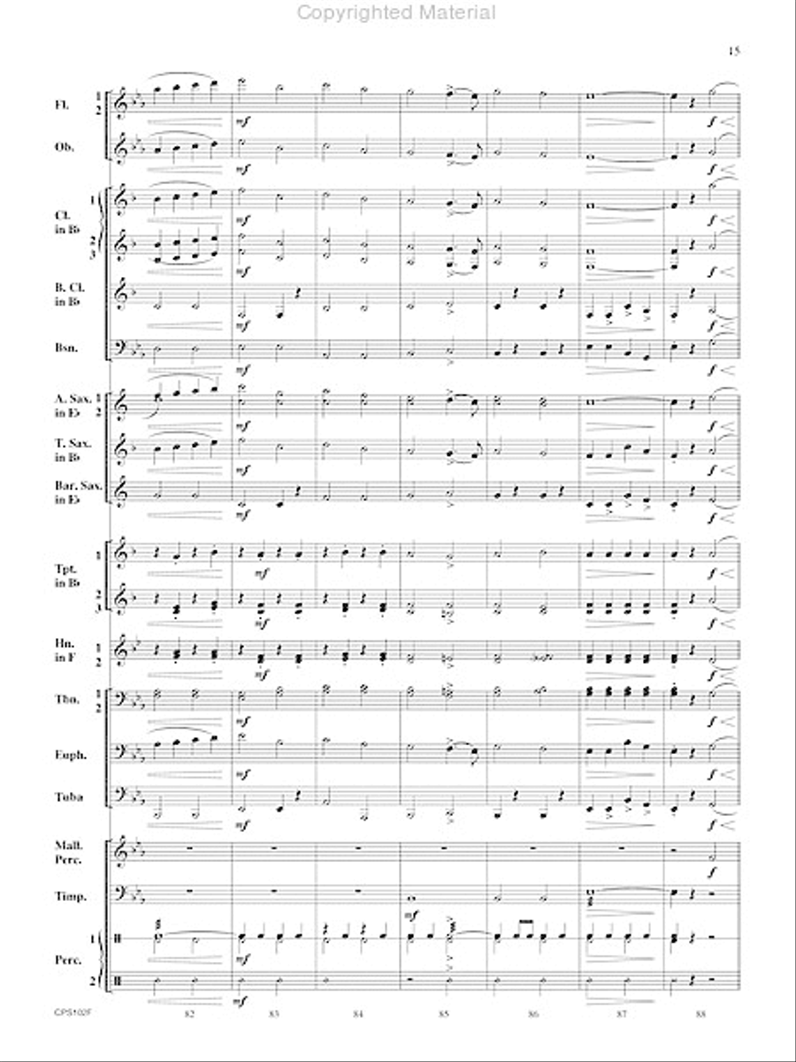 Rifle Regiment Rifle Regiment Concert Band scores gallery preview page 16