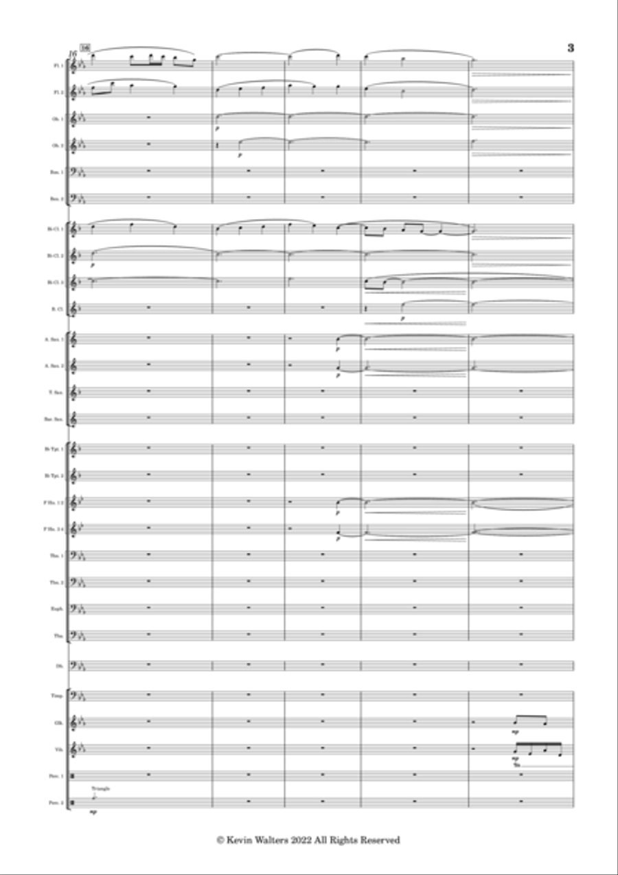 Rays of Light Concert Band scores gallery preview page 3