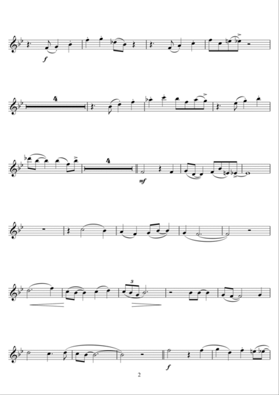 Just A Closer Walk With Thee Flute Solo scores gallery preview page 2