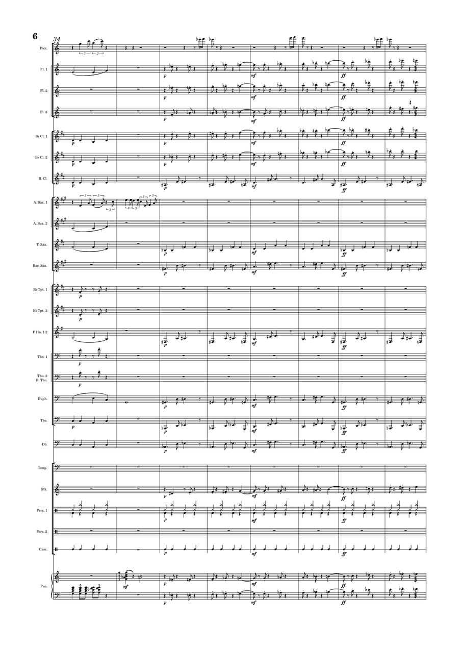 Santa Baby Concert Band scores gallery preview page 6