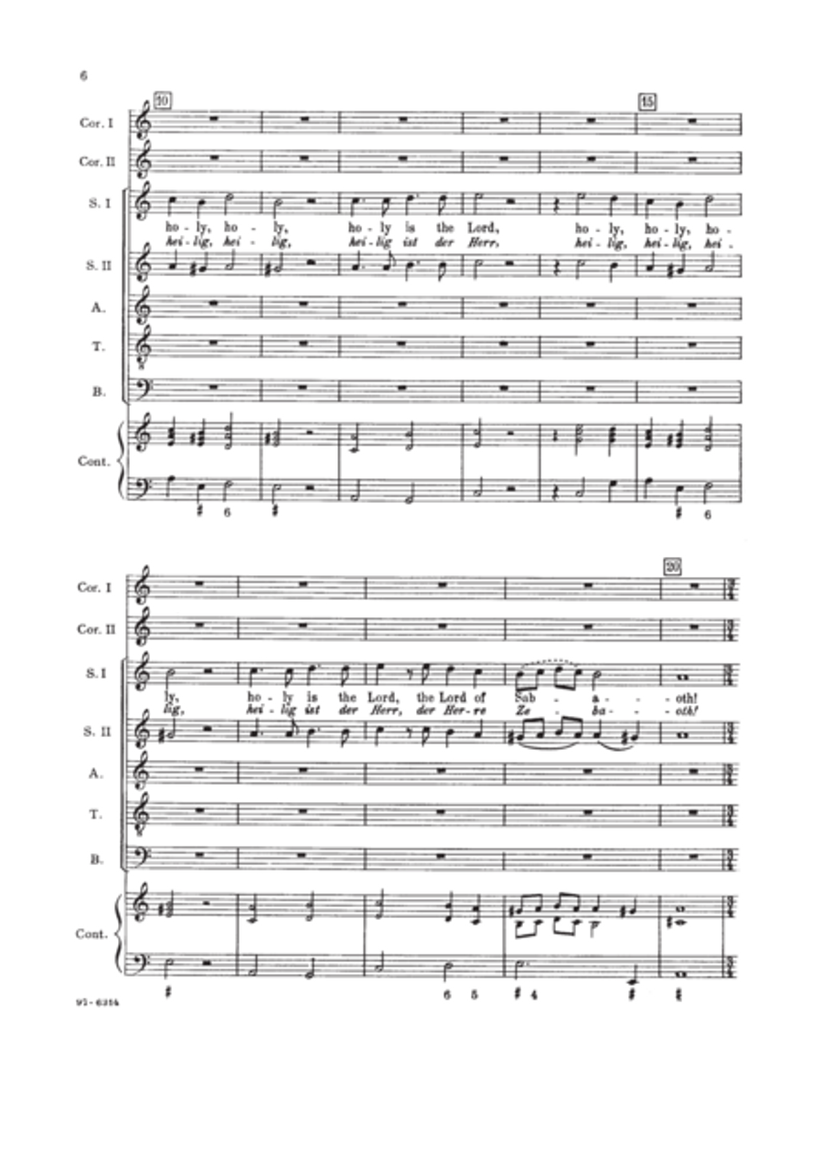 Holy Is the Lord / Heilig ist der Herr SSATB scores gallery preview page 5