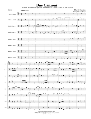 Due Canzoni for Trombone or Low Brass Octet